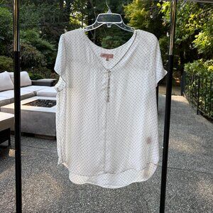 Philosophy Republic Blouse / White & Black Polka Dot